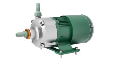 Su pompası. 3d canlandırma çizimi.