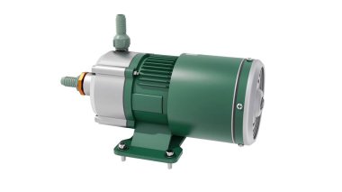 Su pompası. 3d canlandırma çizimi.