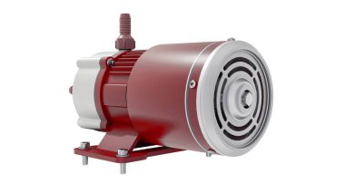 Su pompası. 3d canlandırma çizimi.