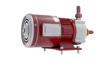 Su pompası. 3d canlandırma çizimi.