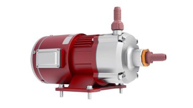 Su pompası. 3d canlandırma çizimi.