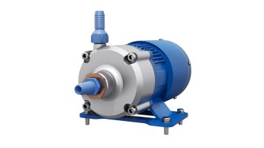 Su pompası. 3d canlandırma çizimi.