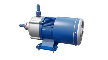 Su pompası. 3d canlandırma çizimi.