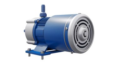 Su pompası. 3d canlandırma çizimi.