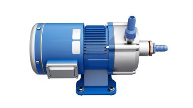 Su pompası. 3d canlandırma çizimi.