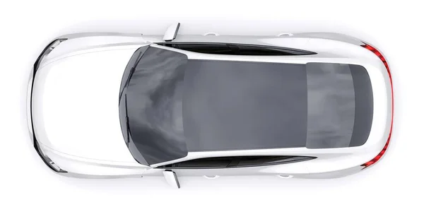 Premium Ηλεκτρικά Σπορ Sedan Αυτοκίνητο Απομονωμένο Λευκό Φόντο Απόδοση — Φωτογραφία Αρχείου