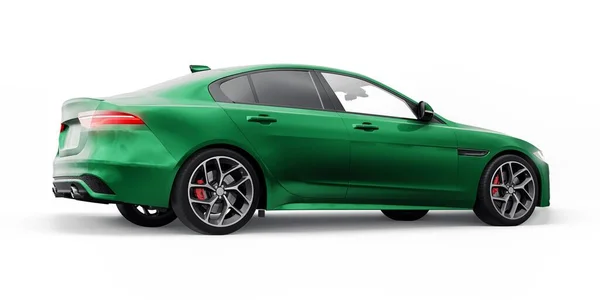 Berlina Sportiva Green Premium Illustrazione — Foto Stock