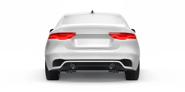 Biały Sedan Sportowy Premium Ilustracja — Zdjęcie stockowe