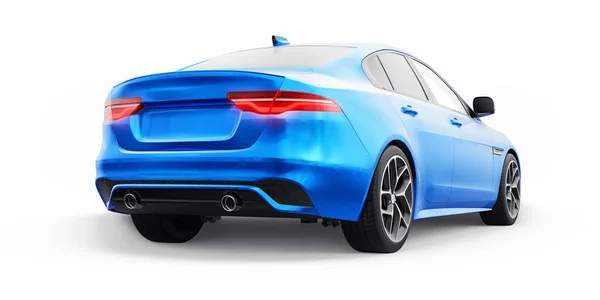 Berlina Sportiva Blue Premium Illustrazione — Foto Stock