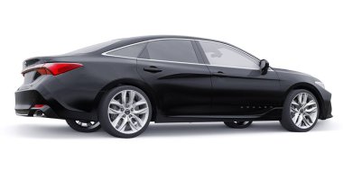 Tula, Rusya. 30 Ocak 2022: Toyota Avalon 2020. İş ve aile için büyük siyah bir sedan. 3B illüstrasyon.