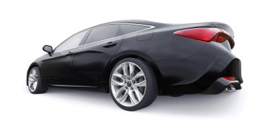 Tula, Rusya. 30 Ocak 2022: Toyota Avalon 2020. İş ve aile için büyük siyah bir sedan. 3B illüstrasyon.