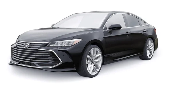 Toula Russie Janvier 2022 Toyota Avalon 2020 Berline Noire Grande — Photo