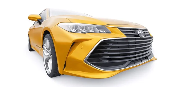 Tula Rosja Stycznia 2022 Toyota Avalon 2020 Żółty Duży Biznes — Zdjęcie stockowe
