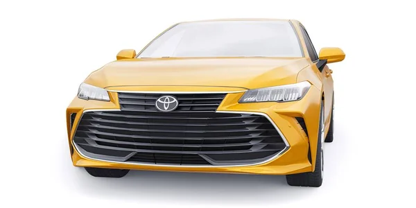 Toula Russie Janvier 2022 Toyota Avalon 2020 Berline Jaune Grande — Photo