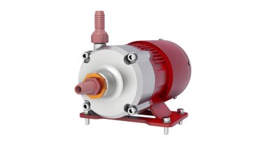 Su pompası. 3d canlandırma çizimi.