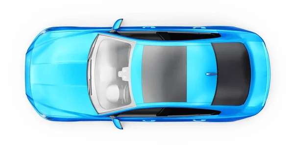 Blauwe Premium Sportauto Illustratie — Stockfoto
