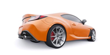 Paris, Fransa - 4 Mart 2022 Toyota GR 86 2022. Kompakt spor coupe. 3d hazırlayıcı.