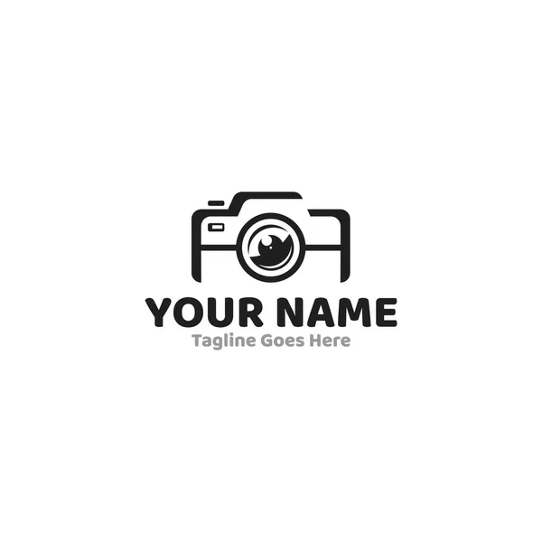 Fotografie Logo Cliparts Vektor Der Kamera Objektiv Symbol Kameraarbeit Photoshoot — Stockvektor