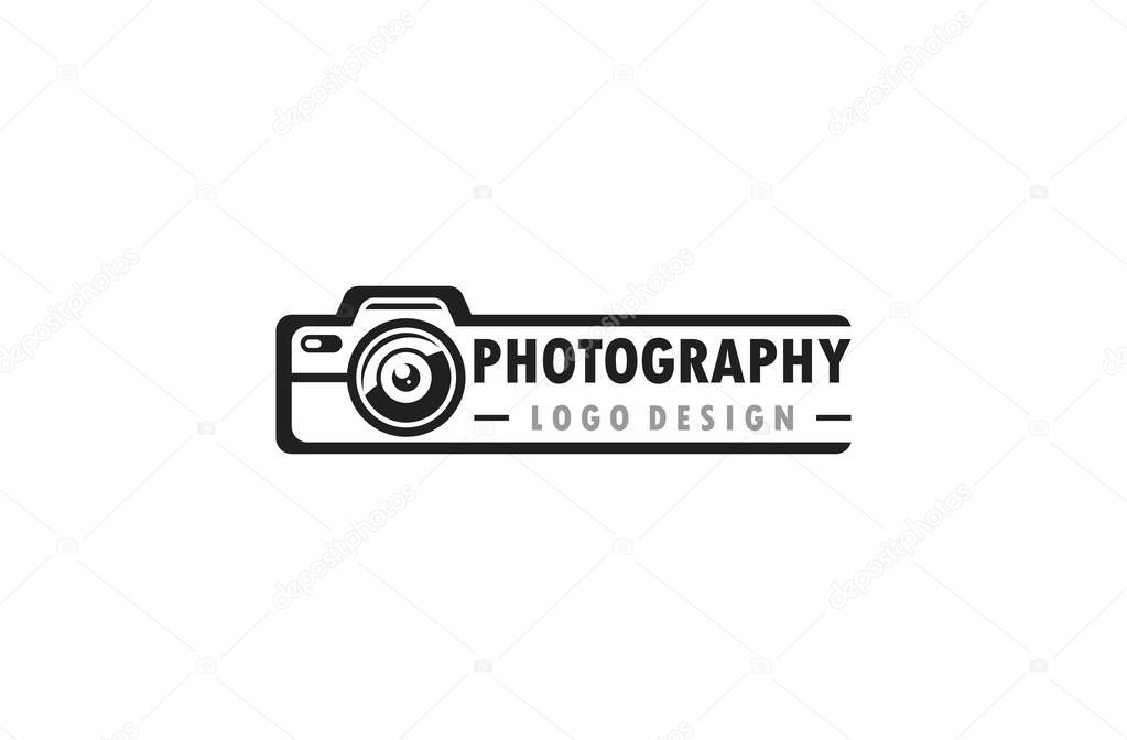 Photography Logo clipart vector of Camera Lens Symbol camerawork Photoshoot Studio icon