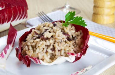 Risotto ile cicory, radicchio