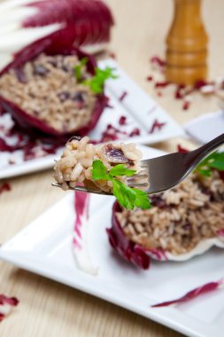 Risotto ile cicory, radicchio
