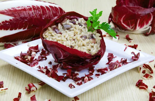 Risotto ile cicory, radicchio