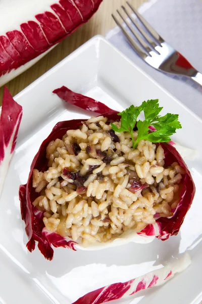 Risotto ile cicory, radicchio