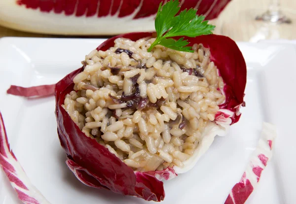 Risotto ile cicory, radicchio