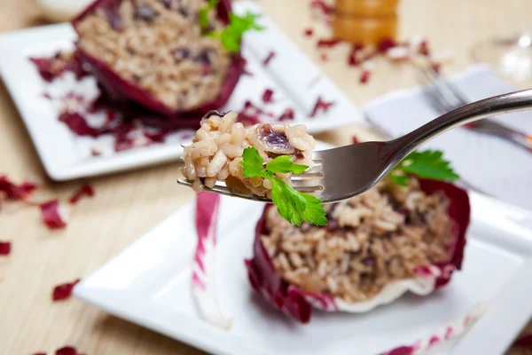 Risotto ile cicory, radicchio