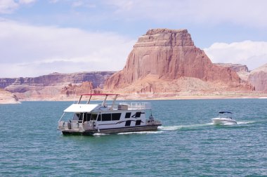 Lake powell, utah yüzen tekne