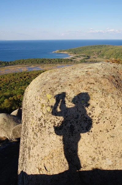 Shadow of the photographer — Stock Photo, Image