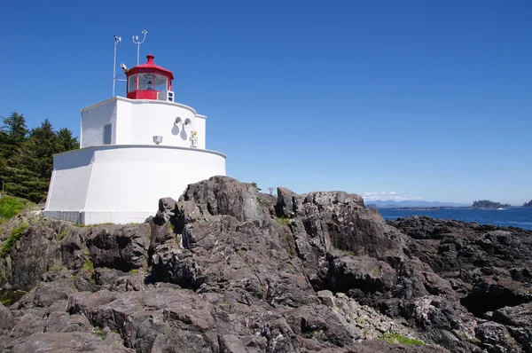 Амфітріти маяк у ucluelet, острова Ванкувер, Британська col — стокове фото