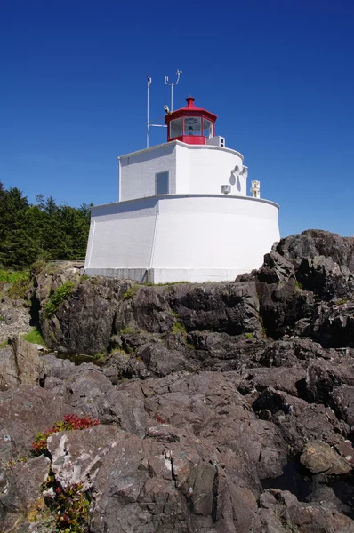 Амфітріти маяк у ucluelet, острова Ванкувер, Британська col — стокове фото