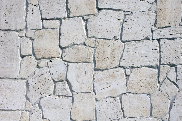 石灰岩のスラブが並ぶ壁 — ストック写真