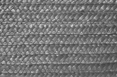 Yeni kamış paspası kapat. Siyah ve beyaz çekim