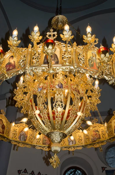 Church Chandelier Orthodox Church Bulgaria Europ — Stock Fotó