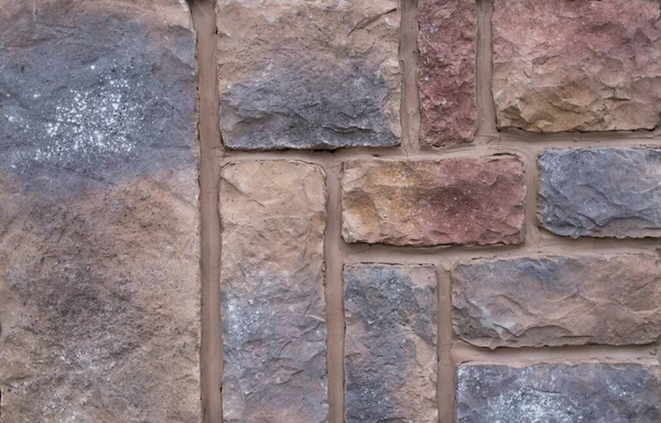 Барвистий Декоративний Стінний Облицювальний Шифер Імітує Каміння — стокове фото
