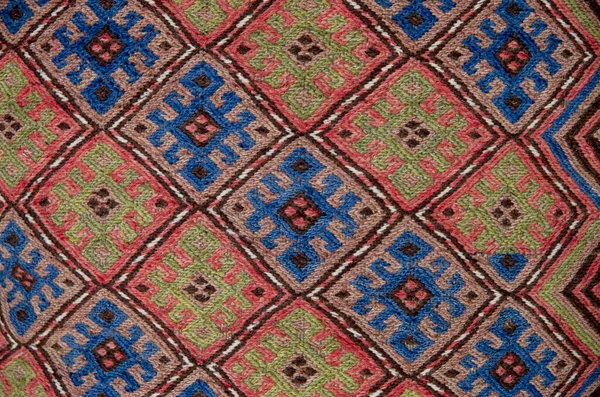 Part Colorful Persian Carpets Closeu — Stock Photo, Image