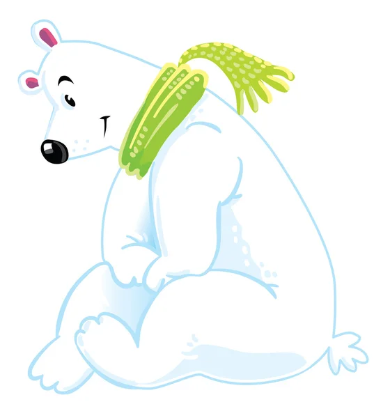 Divertido oso polar sonriente . — Archivo Imágenes Vectoriales