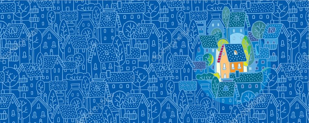 Sweet Home. Greeting card — Stock Illustration Sweet Home. Greeting card Royalty Free Stock Vectors