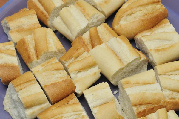 Baguette slices bread — Stock Photo, Image