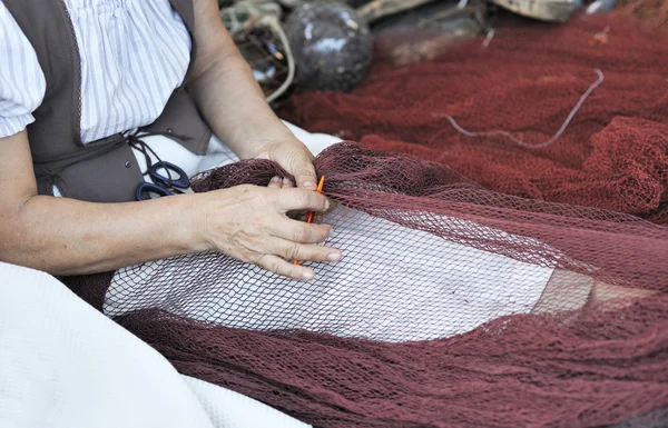 Mendicanti donna netto — Foto Stock