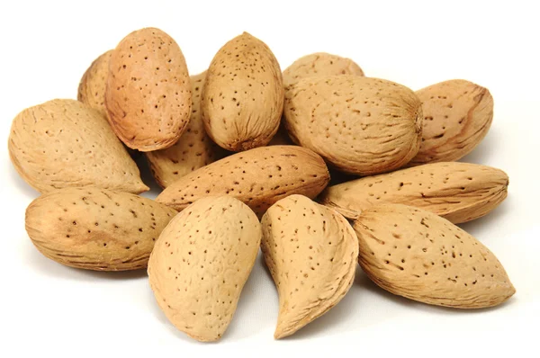 Kelompok almond mentah — Stok Foto