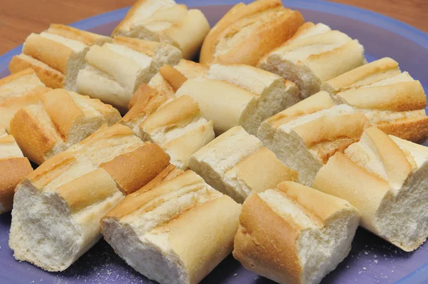 Baguette slices bread — Stock Photo, Image