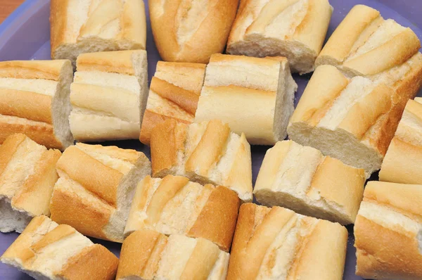 Baguette skivor bröd — Stockfoto
