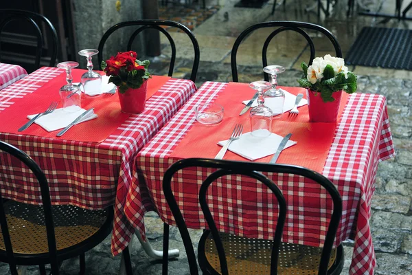 Mesa terraza restaurante — Foto de Stock