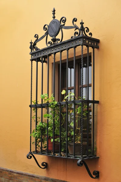 Rejilla en ventana barried — Foto de Stock