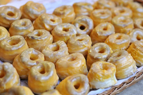 Flaky glazed donuts — Stock Photo, Image