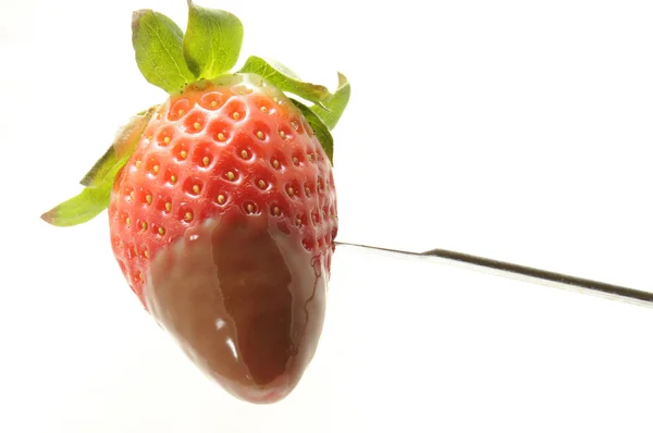 Strawberry with chocolate — Stock Photo, Image