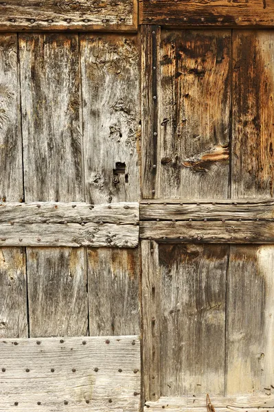 Texture de porte en bois — Photo